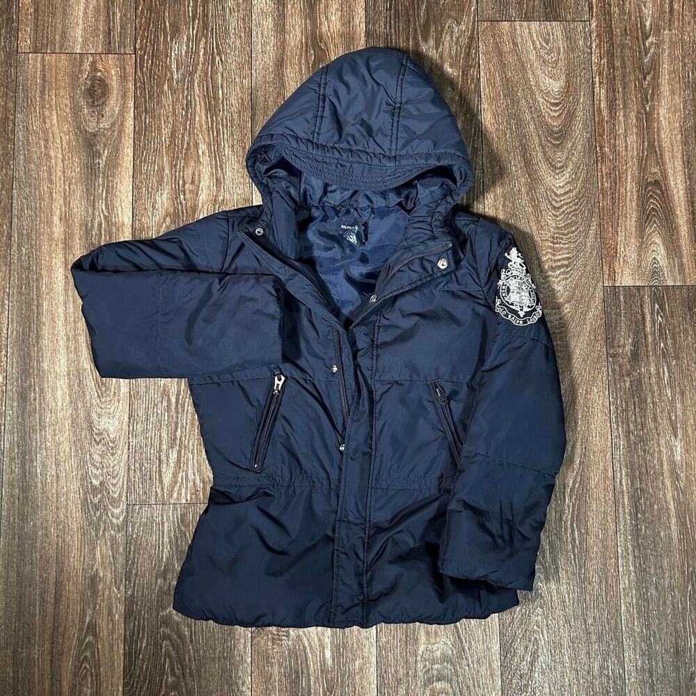 Vintage Ralph Lauren Girls Medium Duck Down Puffer Jacket